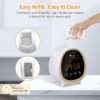 200ml Smart Clock Weather Essential Oil Humidifier