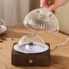 Black Wooden Glass Tank Essential Oil Diffuser