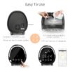 Black Home Aroma Diffuser with Smart Clock