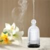 Glass Vase 7 Colorful Led Lights Ultrasonic Humidier Aromatherapy Diffuser