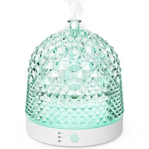 200ml Ultrasonic Aroma Diffusers with Glass Reservoir