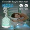 200ml Ultrasonic Aroma Diffusers with Glass Reservoir