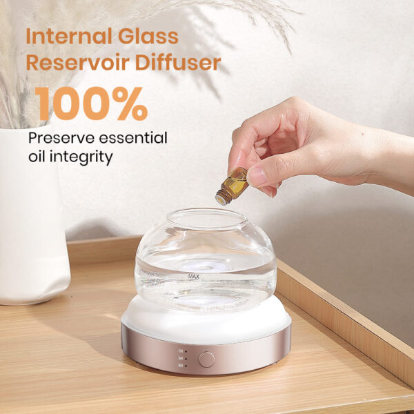 Pineapple Glass Diffuser with Glass Reservoir