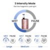 Automatic Aluminum Alloy Waterless Essential Oil Car Diffuser
