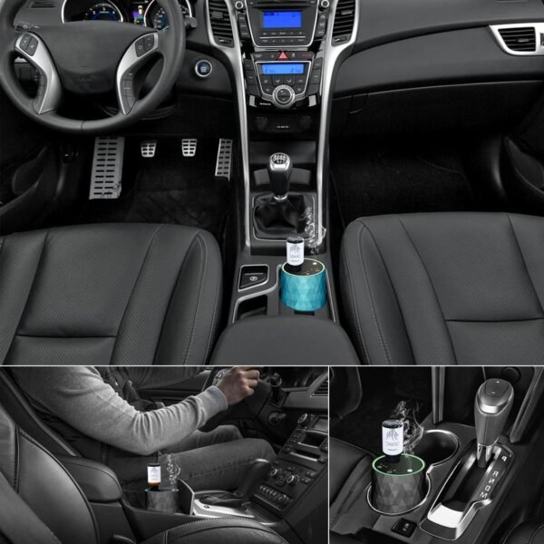 Automatic Aluminum Alloy Waterless Essential Oil Car Diffuser