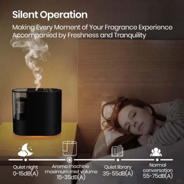 Waterless Essential Oil Scent Diffuser with Light
