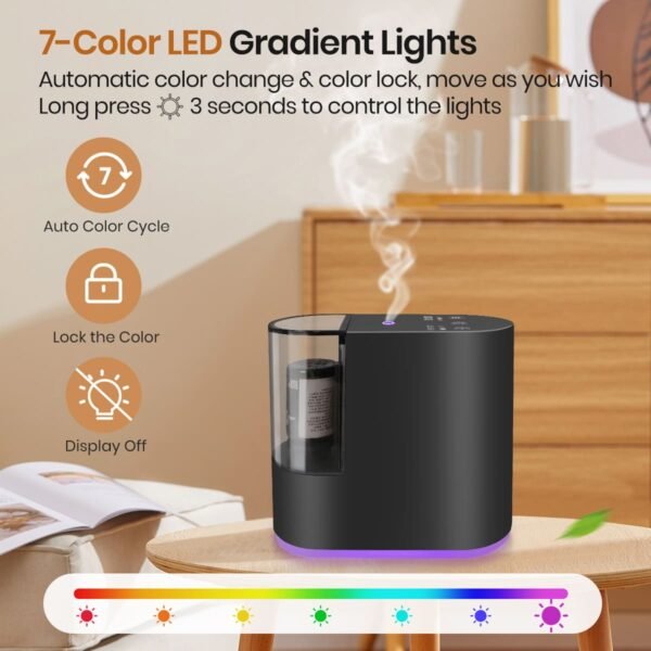 Waterless Essential Oil Scent Diffuser with Light