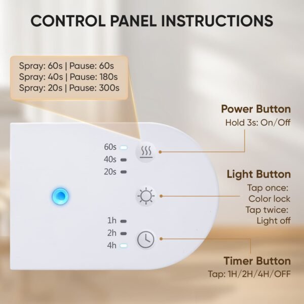 Portable Household Waterless Essential Oil Diffuser