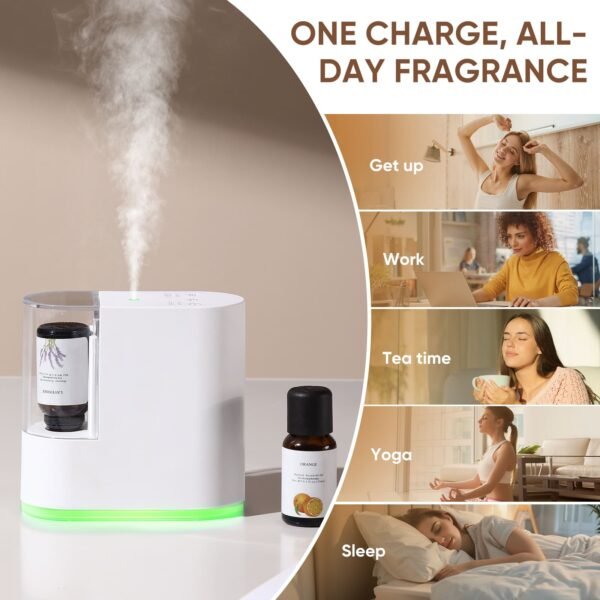 Portable Household Waterless Essential Oil Diffuser