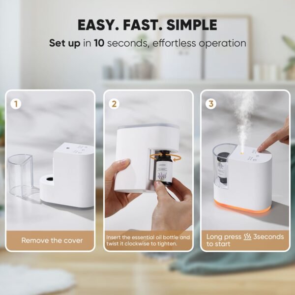 Portable Household Waterless Essential Oil Diffuser